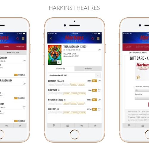 Mitch Storey's Portfolio - Harkin's Theaters Mobile Apps