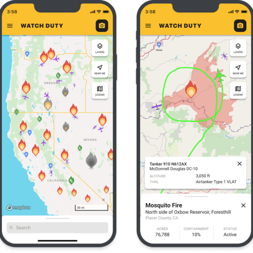 Mitch Storey's Portfolio - Watch Duty Mobile Apps